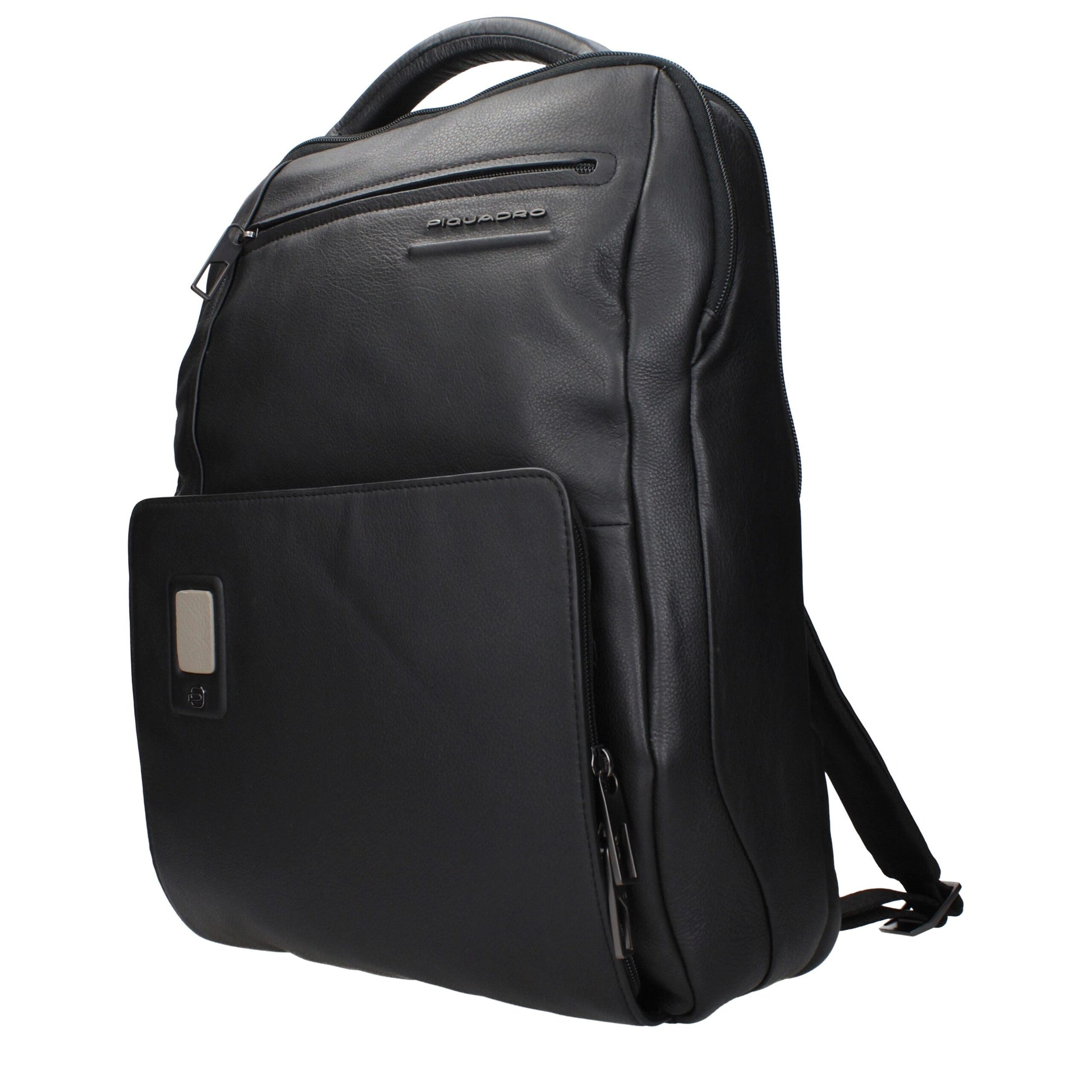 Piquadro Black Leather Backpacks