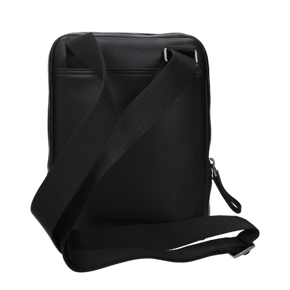 Piquadro Black Leather Crossbody Bag