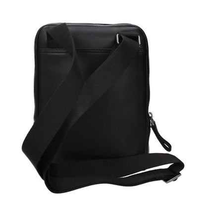 Piquadro Black Leather Crossbody Bag