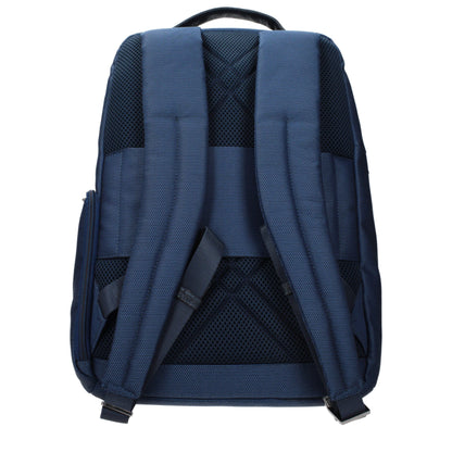 Piquadro Blue Fabric Backpack