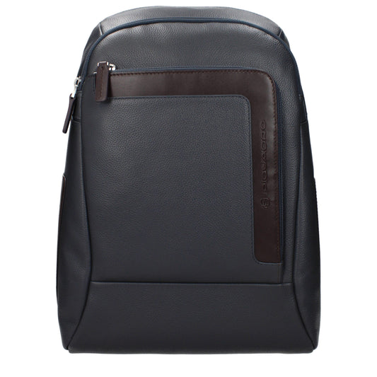 Piquadro Gray Leather Backpack