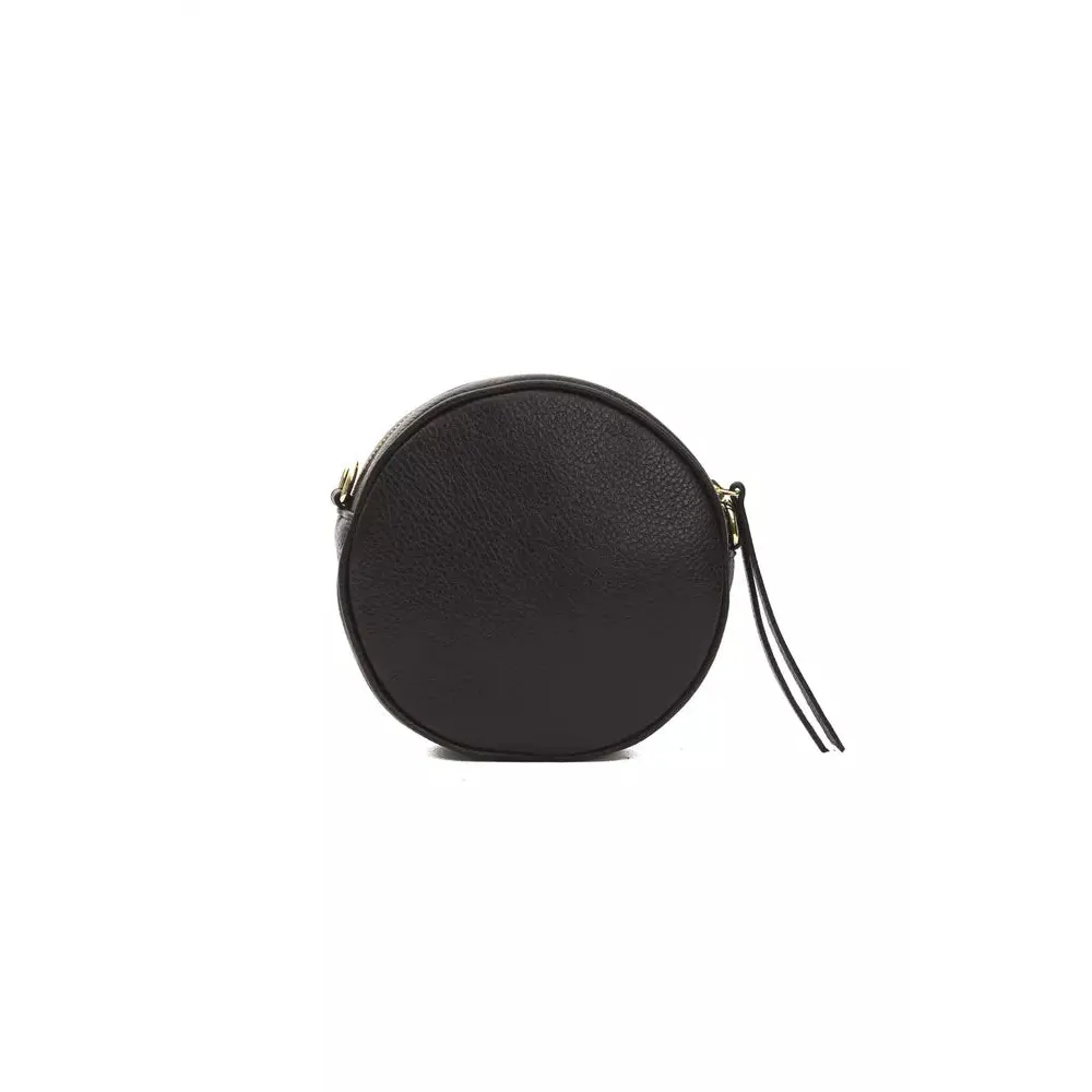 Pompei Donatella Black Leather Women Crossbody Bag