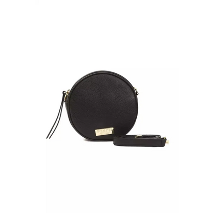 Pompei Donatella Black Leather Women Crossbody Bag