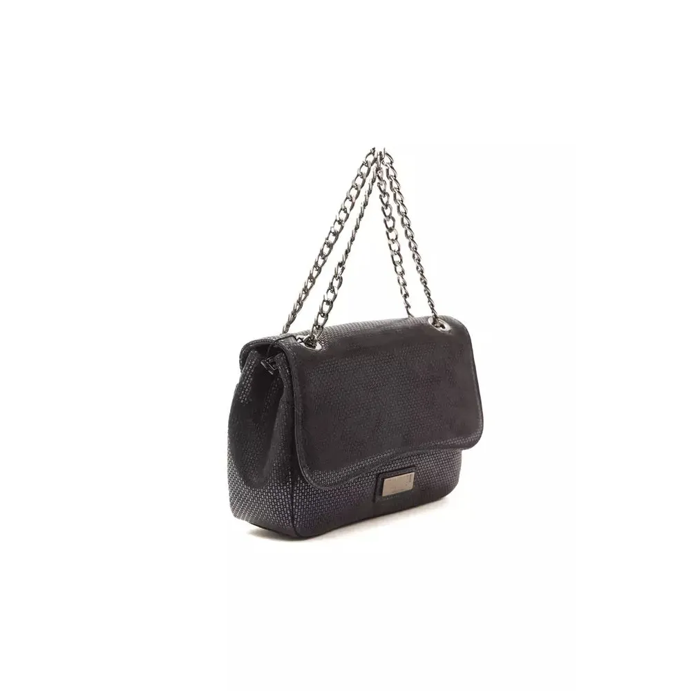Pompei Donatella Blue Leather Women Crossbody Bag