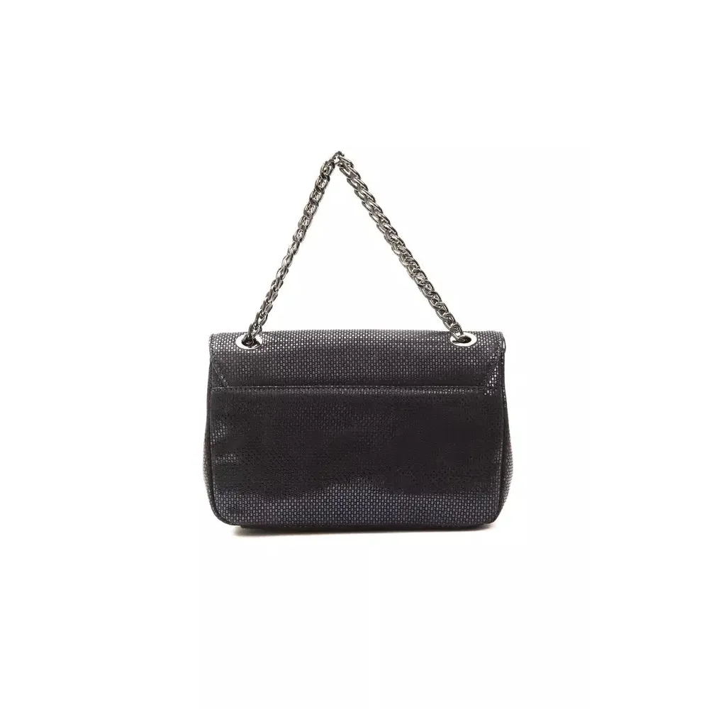 Pompei Donatella Blue Leather Women Crossbody Bag