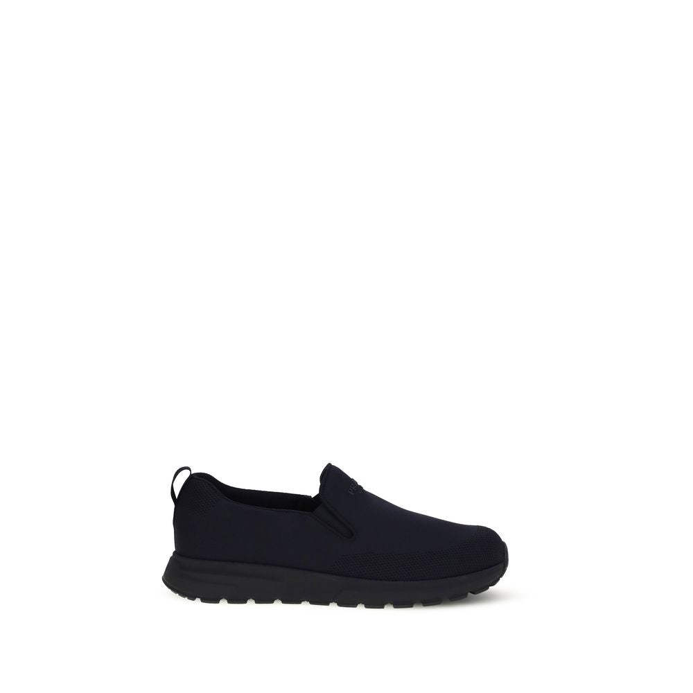 Prada Blue Fabric Sneakers