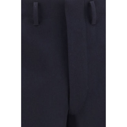 Prada Blue Wool Oves Aries Dress Pants
