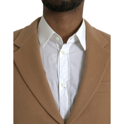 Prada Brown Cashmere 2 Piece Single Breasted Suit