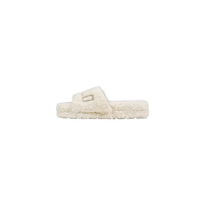 Ralph Lauren Cream Textile Slippers