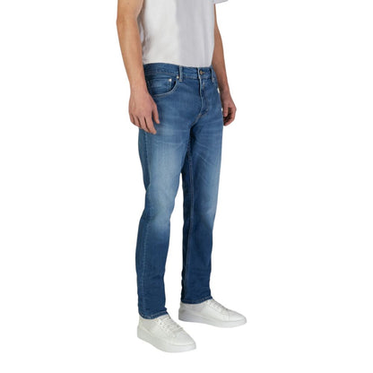 Replay Blue Cotton Slim Fit Jean