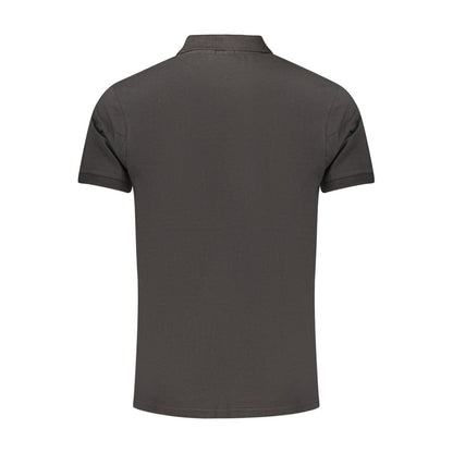 Rifle Black Cotton Men's Polo Shirt