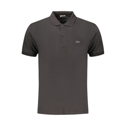 Rifle Black Cotton Men's Polo Shirt