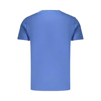 Rifle Blue Cotton Mens T-Shirt