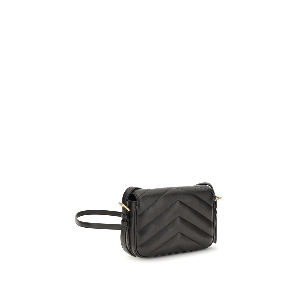 Saint Laurent Black Lamb Ovis Aries Aries Shoulder Bag