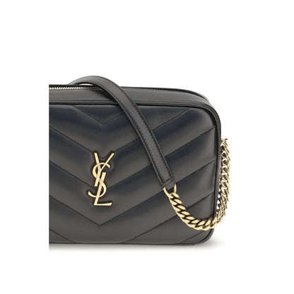 Saint Laurent Black Lamb Ovis Aries Aries Shoulder Bag