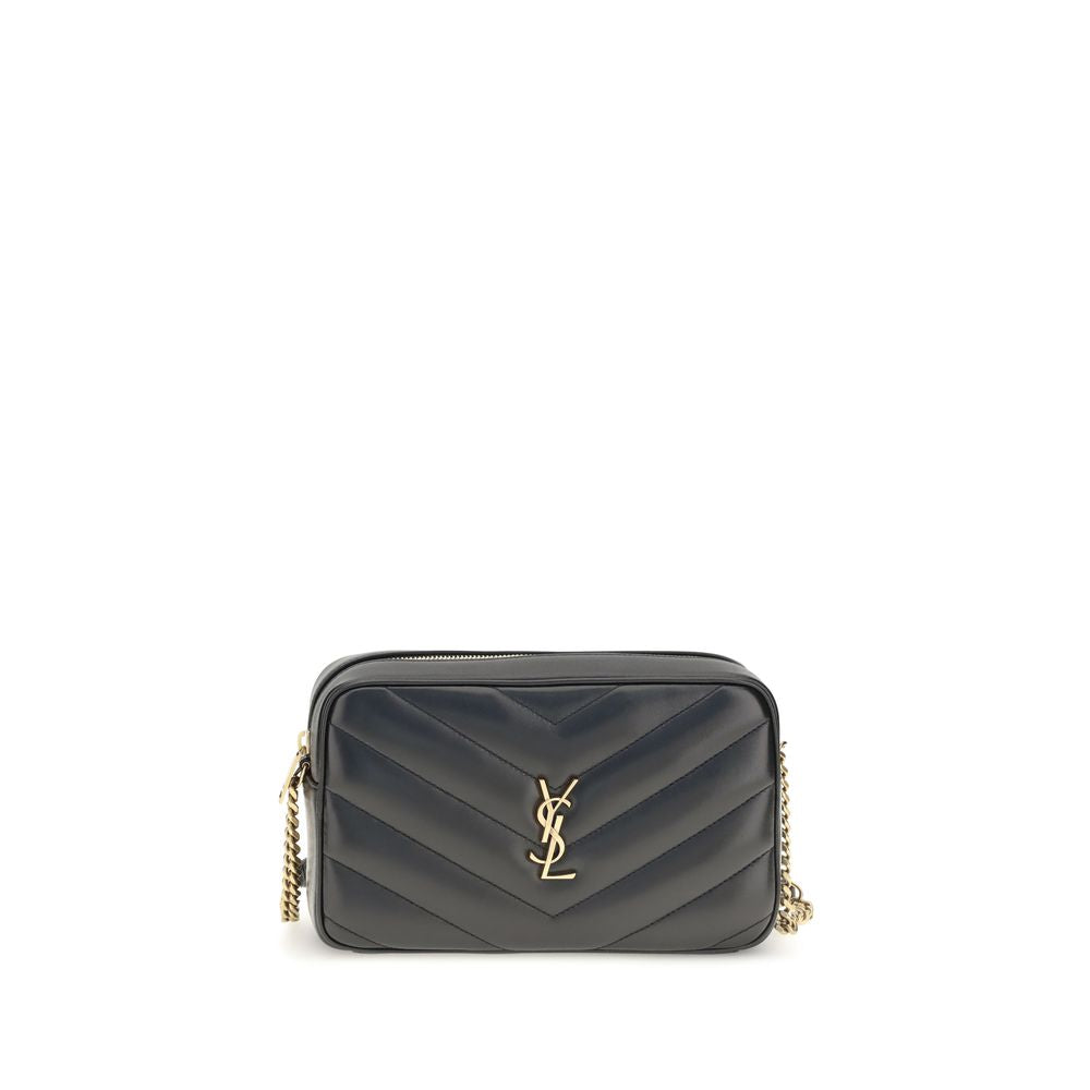 Saint Laurent Black Lamb Ovis Aries Aries Shoulder Bag