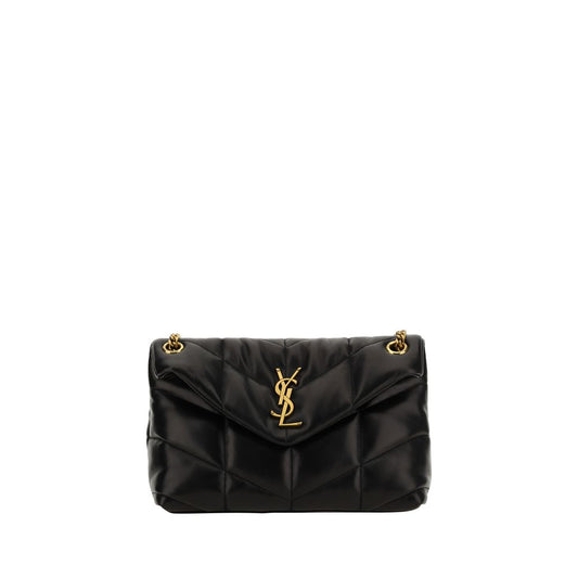 Saint Laurent Black Lamb Ovis Aries Aries Shoulder Bag