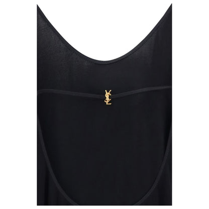 Saint Laurent Black Viscose Cocktail Dress
