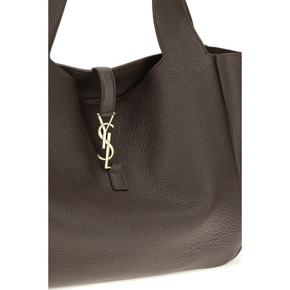 Saint Laurent Brown Calf Leather Bos Taurus Shoulder Bag