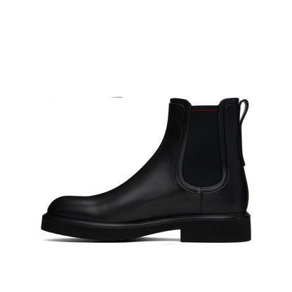 Salvatore Ferragamo Black Calfskin Chelsea Boots