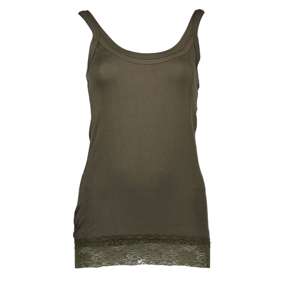 Silvian Heach Verde Cotton Women T-Shirt