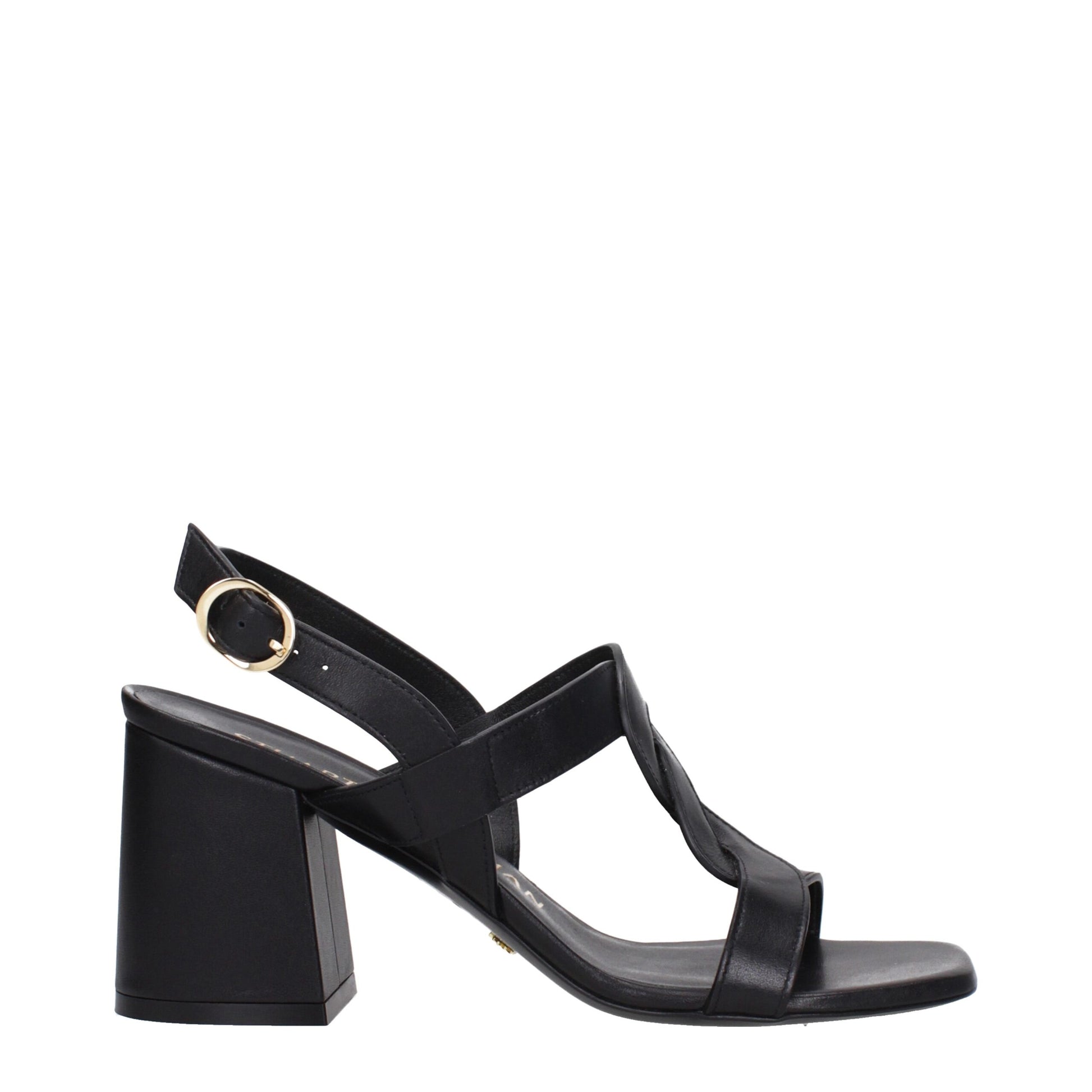 Stuart Weitzman Black Leather Platforms