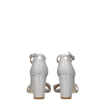 Stuart Weitzman Gray Fabric Platforms