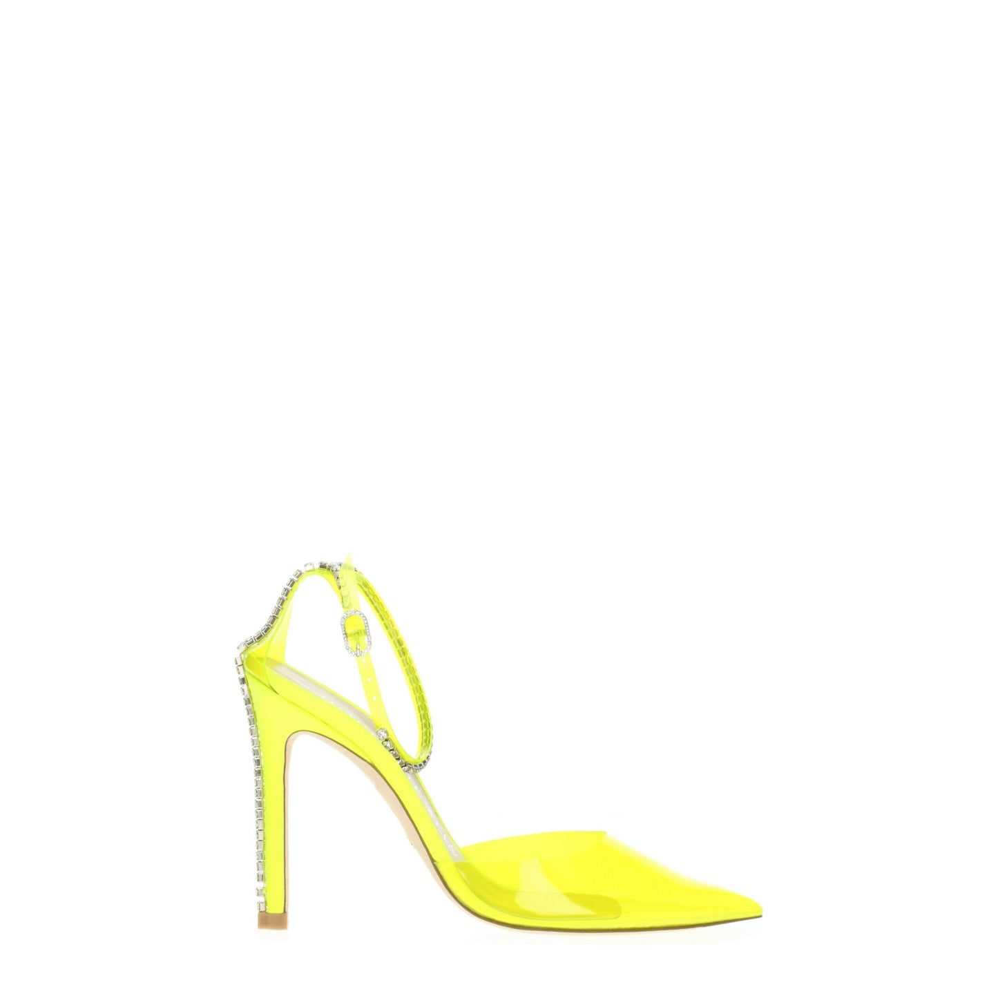 Stuart Weitzman Yellow Pvc Stiletto Heels Sandals