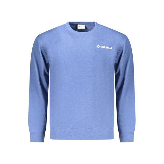 Superga Azzurro Cotton Men Sweatshirt
