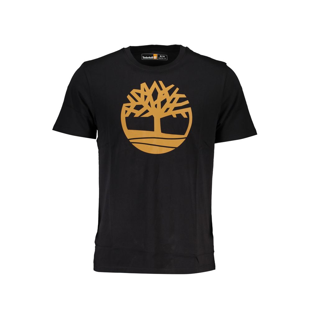 Timberland Black Organic Cotton Men T-Shirt