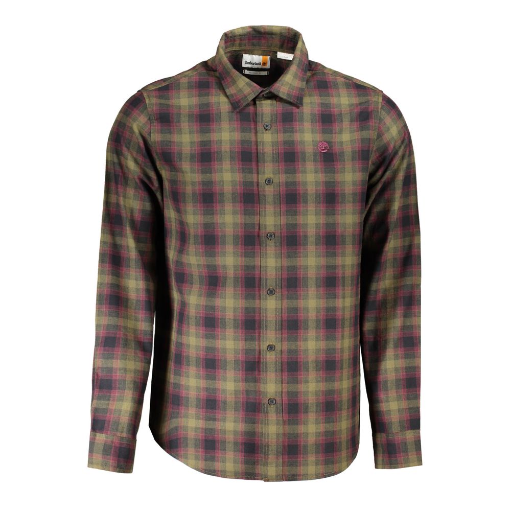 Timberland Verde Cotton Men Shirt