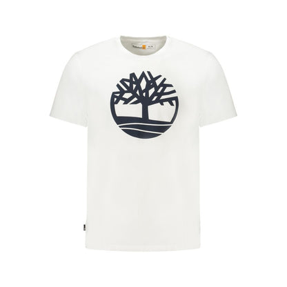 Timberland White Cotton Men T-Shirt