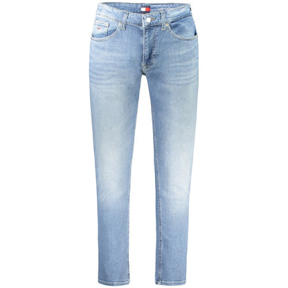 Tommy Hilfiger Azzurro Cotton Men's Slim Jeans