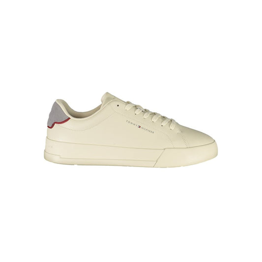 Tommy Hilfiger Beige Polyurethane Men Sneaker