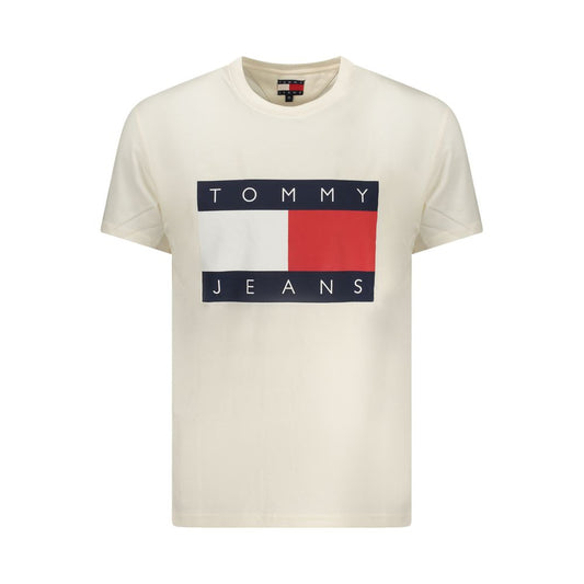 Tommy Hilfiger Bianco Cotton Mens T-Shirt