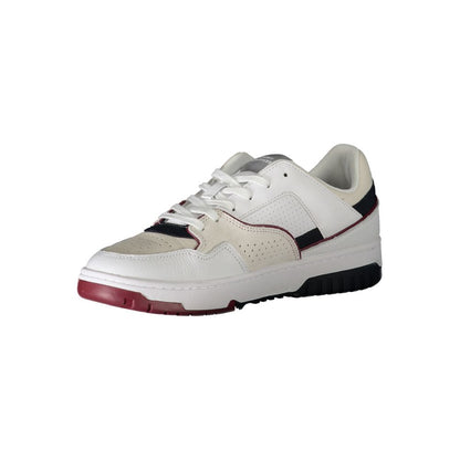 Tommy Hilfiger Bianco Polyurethane Men Sneaker