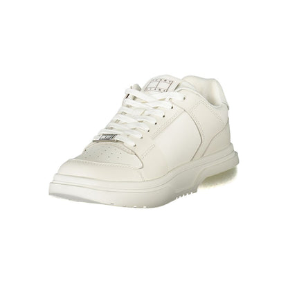 Tommy Hilfiger Bianco Polyurethane Women Sneaker
