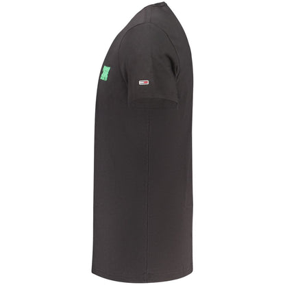 Tommy Hilfiger Black Cotton Men's T-Shirt
