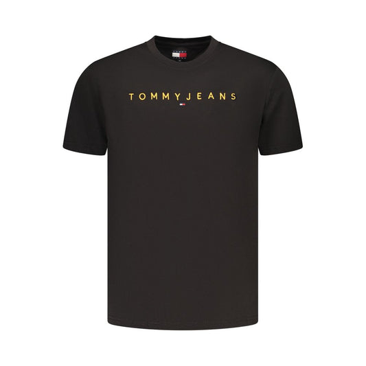 Tommy Hilfiger Black Cotton Men's T-Shirt