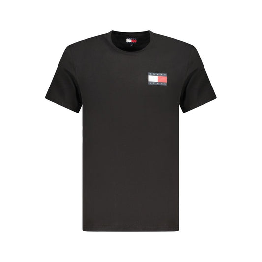 Tommy Hilfiger Black Cotton Men's T-Shirt