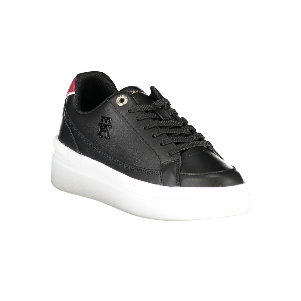 Tommy Hilfiger Black Polyester Sneakers