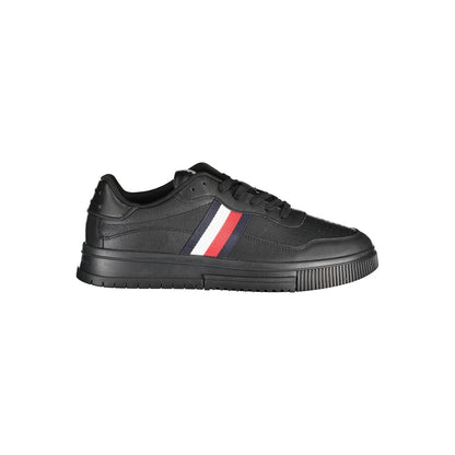 Tommy Hilfiger Black Polyester Sneakers