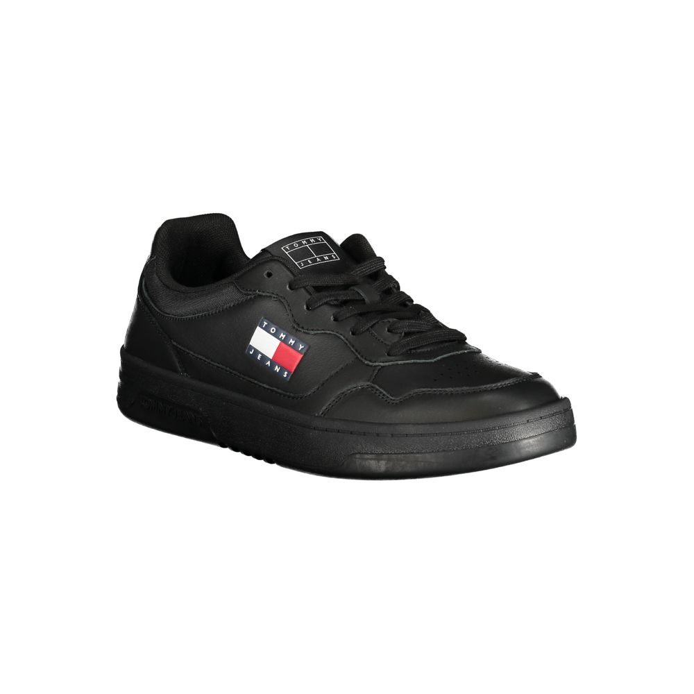 Tommy Hilfiger Black Polyethylene Men Sneakers