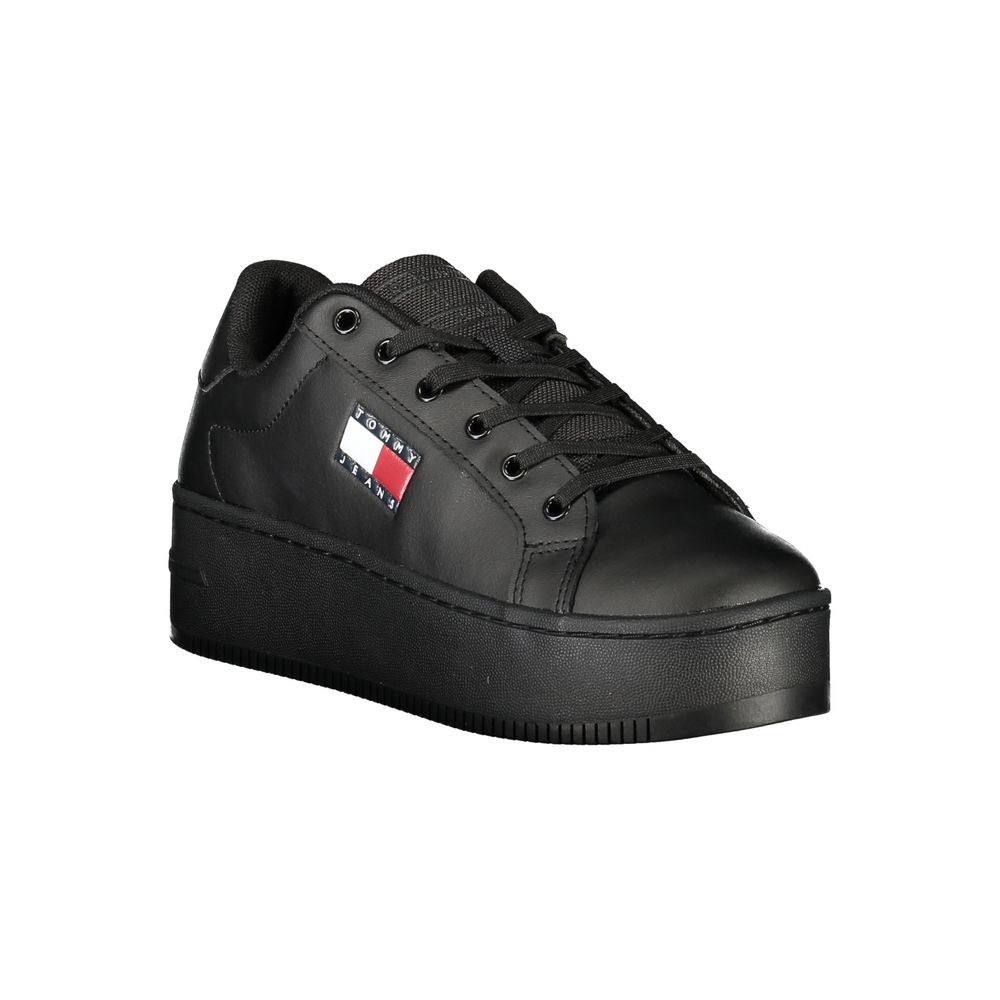 Tommy Hilfiger Black Polyethylene Women Sneakers