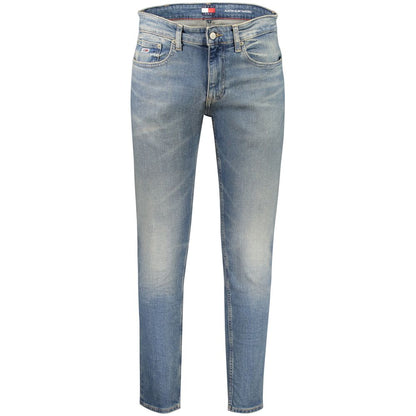 Tommy Hilfiger Blu Cotton Men's Slim Tapered Jeans