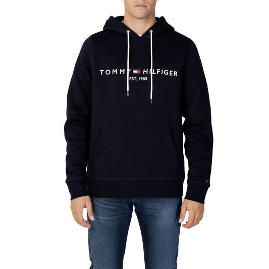 Tommy Hilfiger Blue Cotton Hoodie