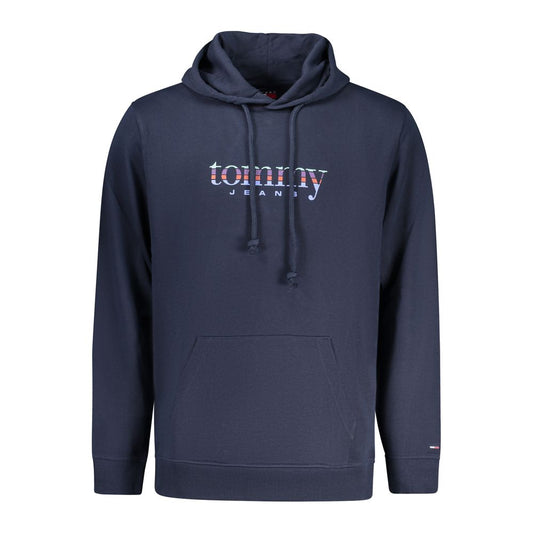 Tommy Hilfiger Blue Cotton Men Hoodie