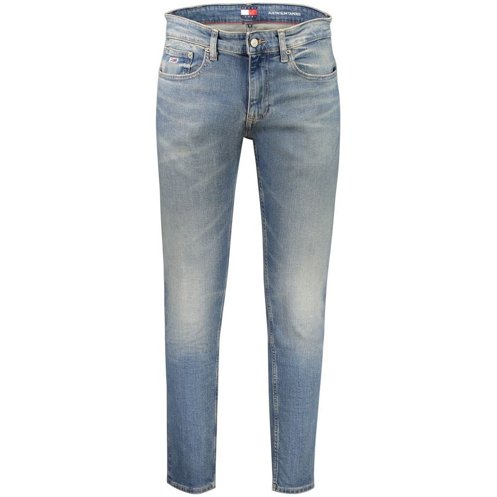 Tommy Hilfiger Blue Cotton Slim Men Jeans