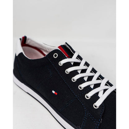 Tommy Hilfiger Blue Cotton Sneakers