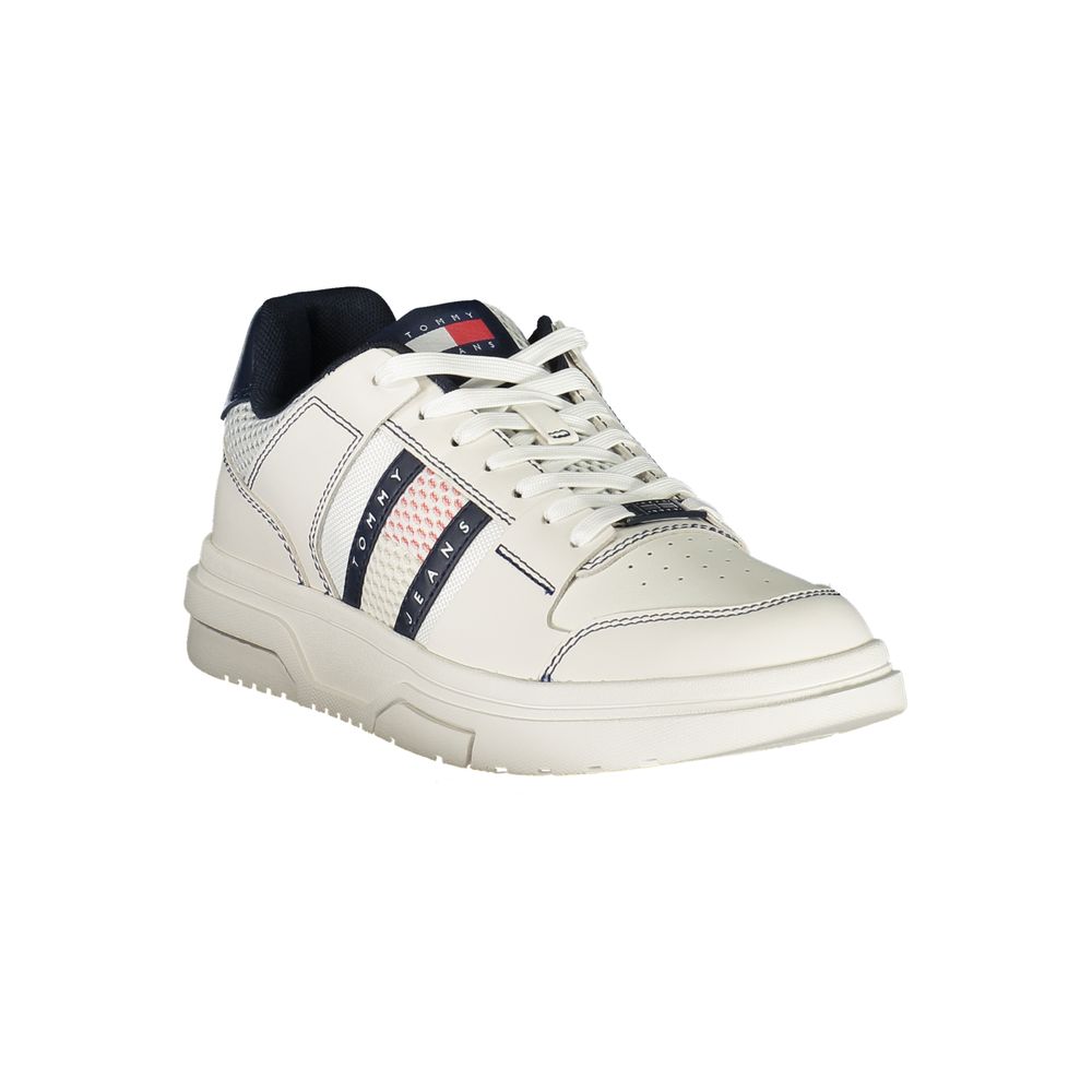 Tommy Hilfiger Blue Leather Men Sneakers